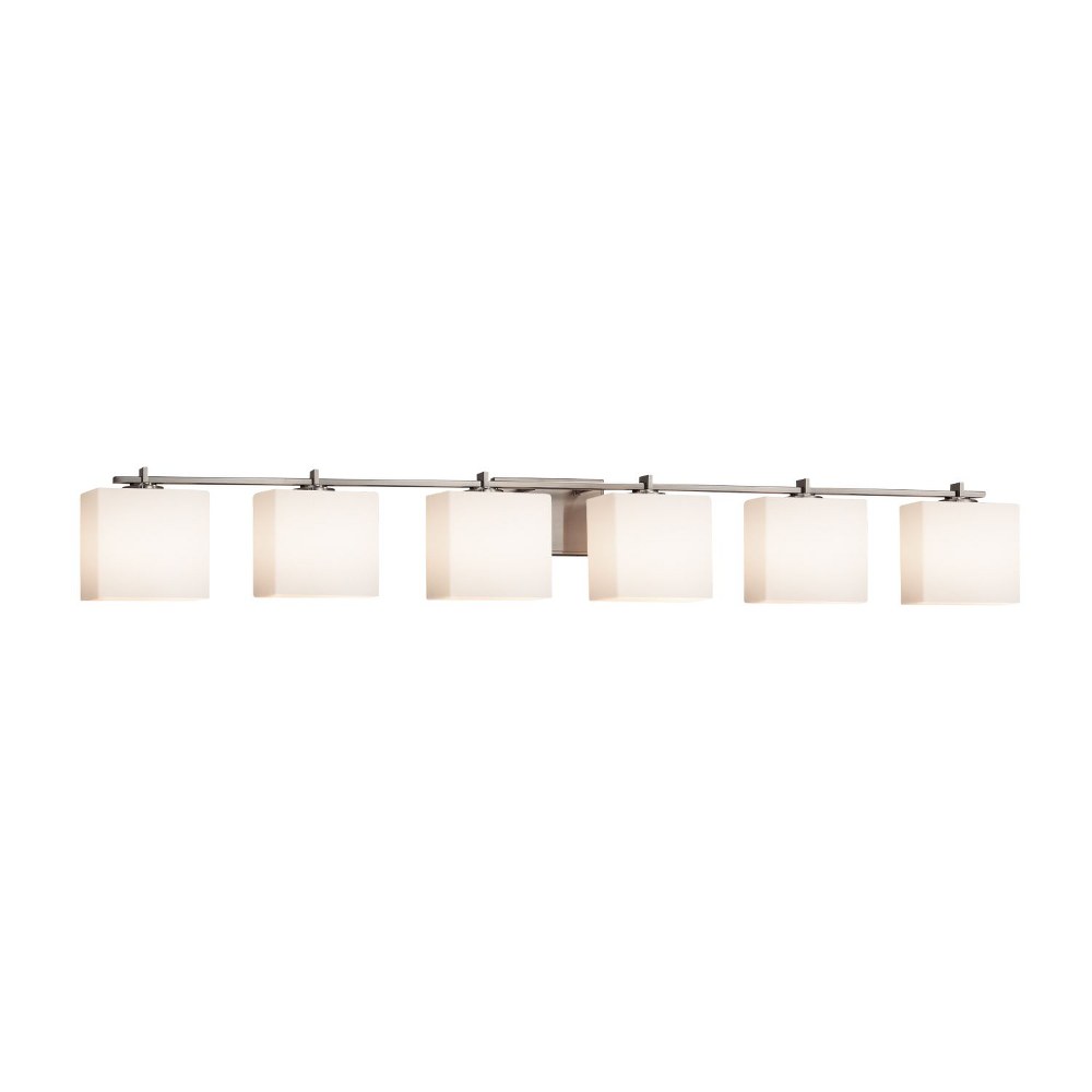 Rectangle Shade Cream Justice Design Group Lighting FAB-8573-55-CREM-NCKL-LED3-2100 Textile LED Brushed Nickel Victoria 3-Light Bath Bar Rectangle Shade Cream Justice Design Group Lighting FAB-8573-55-CREM-NCKL-LED3-2100 Textile LED Brushed Nickel Victoria 3-Light Bath Bar